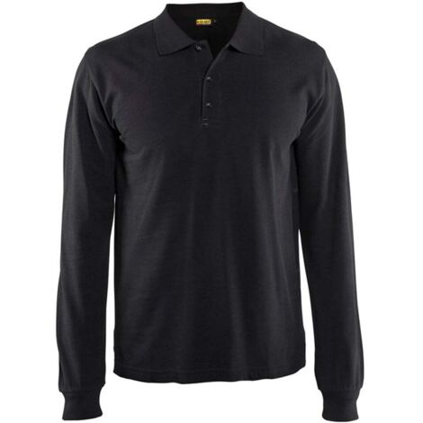 Polo Blaklader maniche lunghe Nero L