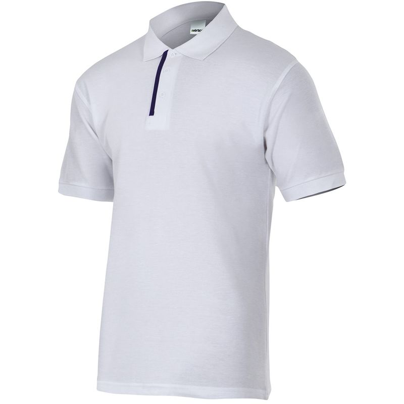 

POLO DE MANGA CORTA BICOLOR Blanco L