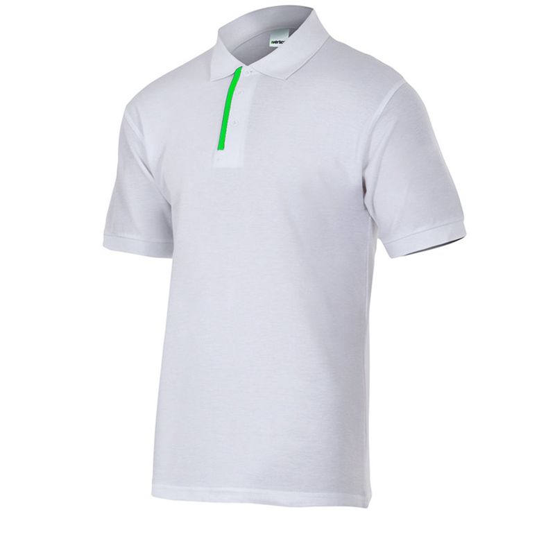 

POLO DE MANGA CORTA BICOLOR Blanco L