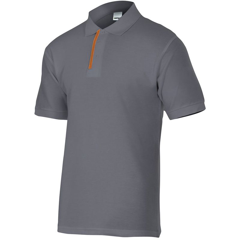 

POLO DE MANGA CORTA BICOLOR Gris XXL