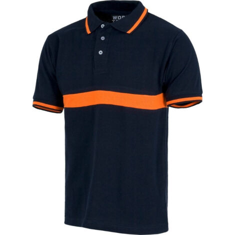 Polo combinado BOMBERO / PROTECCIÓN CIVIL en tejido fresco WORKTEAM C3850