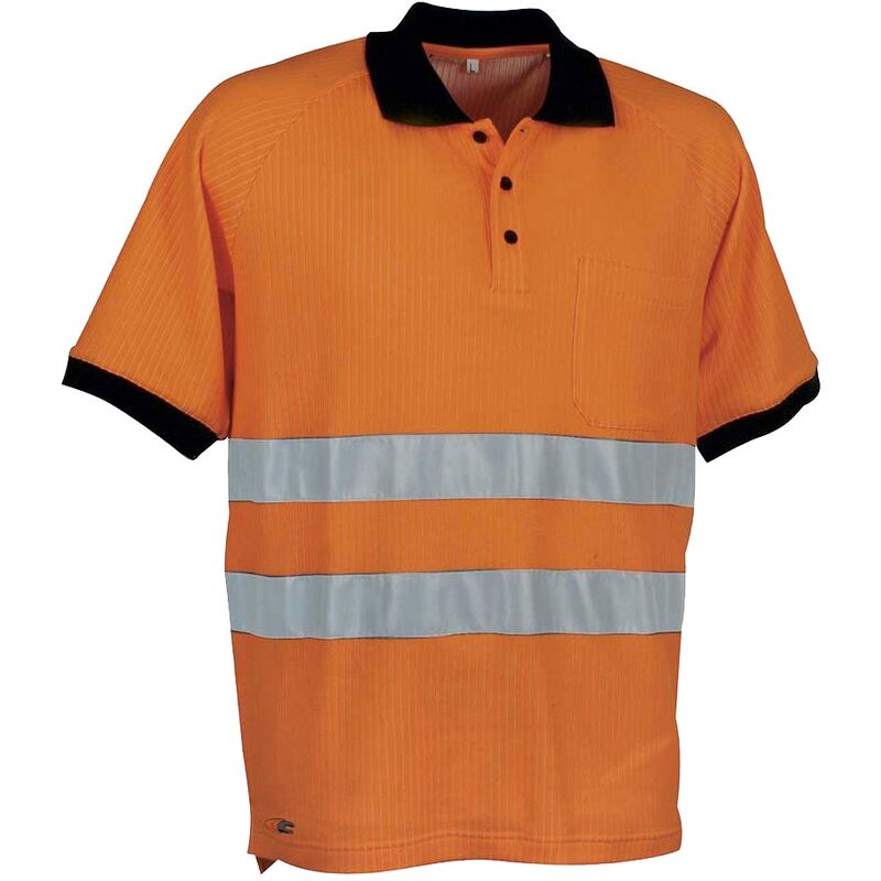 Image of Polo da lavoro ad alta visibilità Cofra Helpway-Arancione-S-Outlet - Arancione