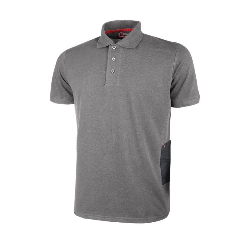 U-power - Polo Da Lavoro a Manica Corta u Power Gap Grigia, misura: 3XL Grigio