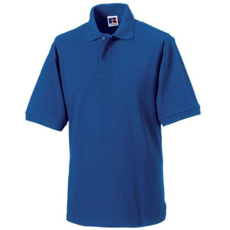 Polo da lavoro in policotone Russell Blu S