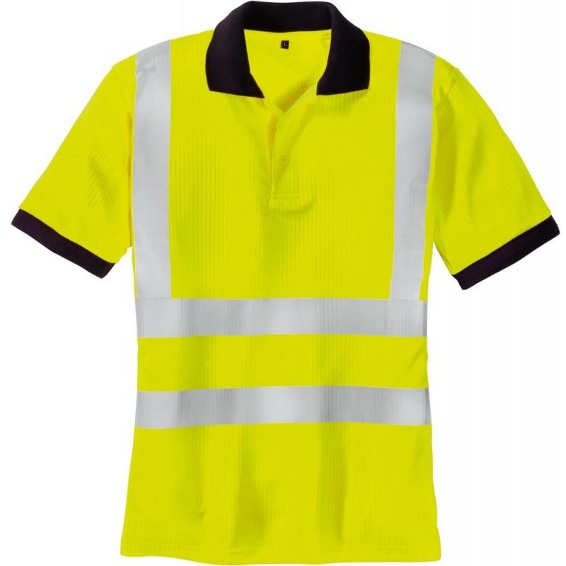 Polo alto visibilidad-SYLT, amarillo fluo, Talla m