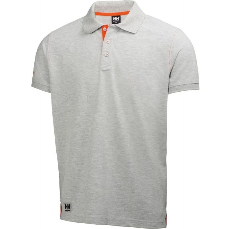 

Camiseta polo Oxford, Talla L, gris-melliert