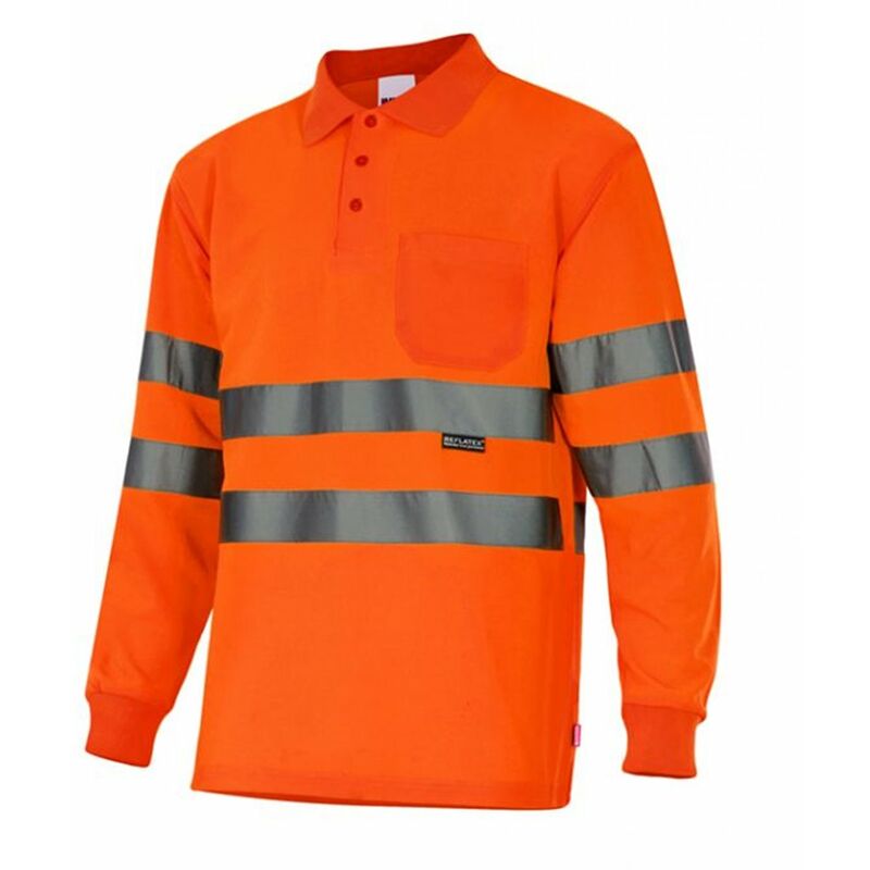 

POLO MANGA LARGA ALTA VISIBILIDAD Naranja Flúor 5XL