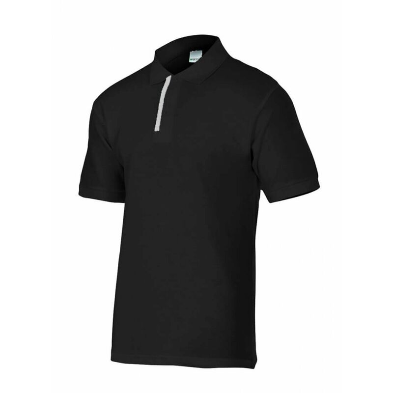 

Polo negro/verde de manga corta bicolor Serie P105502 | XL - Negro / Blanco - Velilla