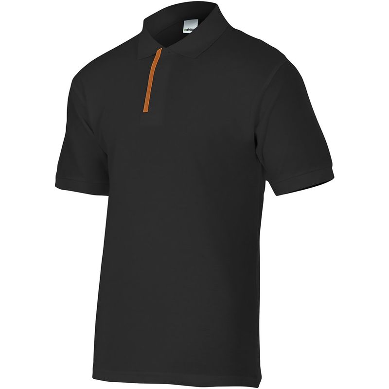 

POLO DE MANGA CORTA BICOLOR Negro 3XL