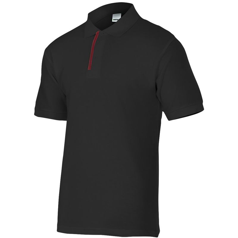 

POLO DE MANGA CORTA BICOLOR Negro XXL