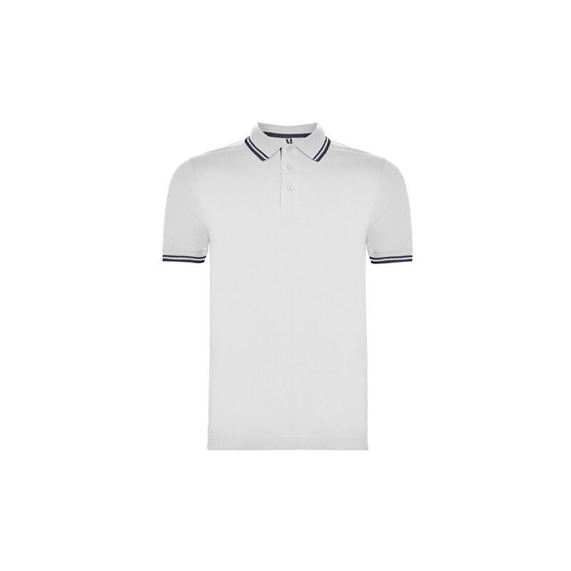 

Polo de manga corta, cuello con tapeta MONTREAL PO6629 | M - Blanco/Marino