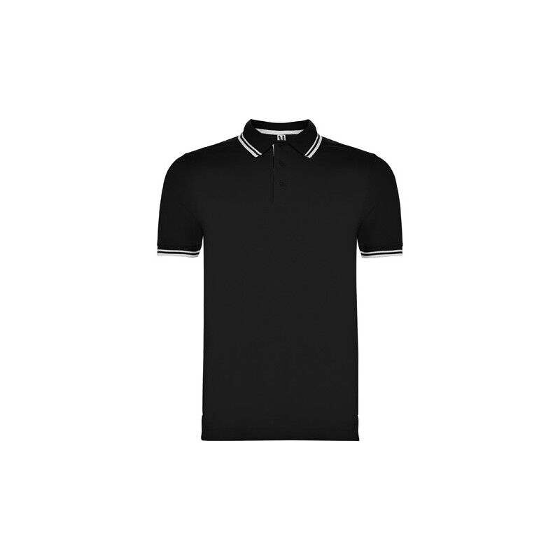 

Polo de manga corta, cuello con tapeta MONTREAL PO6629 | S - Negro/Blanco