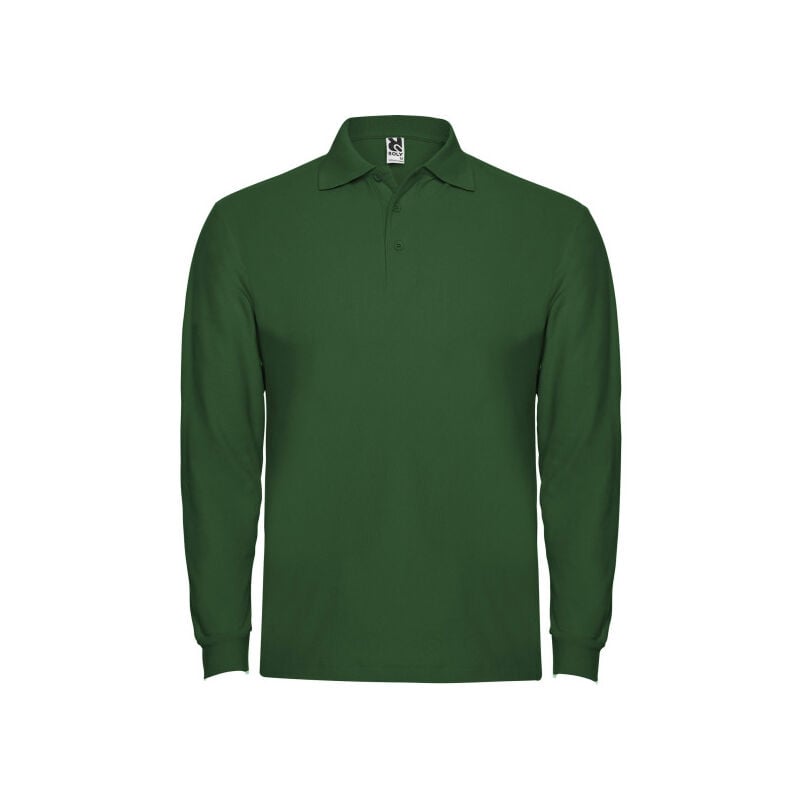 

Polo de manga larga, cuello y bocamangas ESTRELLA L/S PO6635 | XXL - Verde Botella