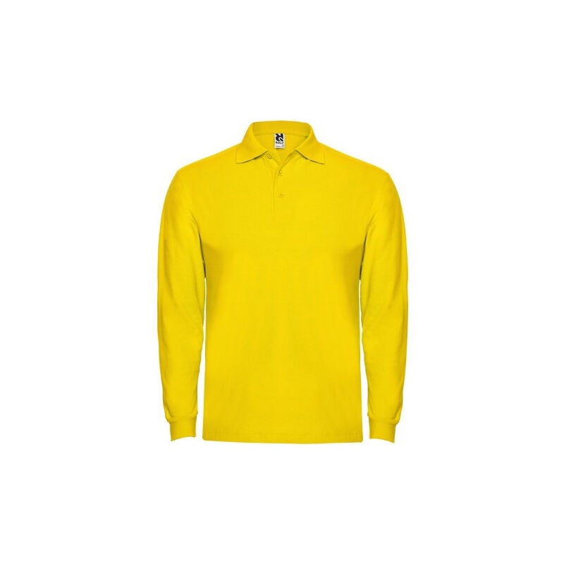 

Polo de manga larga, cuello y bocamangas ESTRELLA L/S PO6635 | Amarillo - XXXL