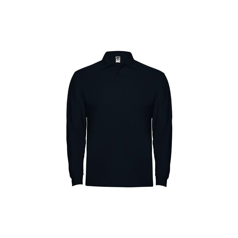 

Polo de manga larga, cuello y bocamangas ESTRELLA L/S PO6635 | XL - Azul Marino
