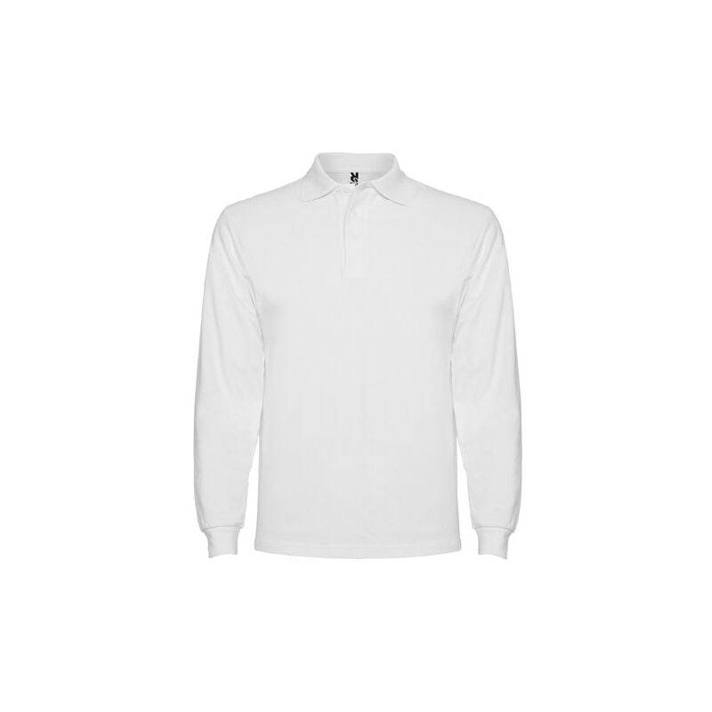 

Polo de manga larga, cuello y bocamangas ESTRELLA L/S PO6635 | Blanco - S