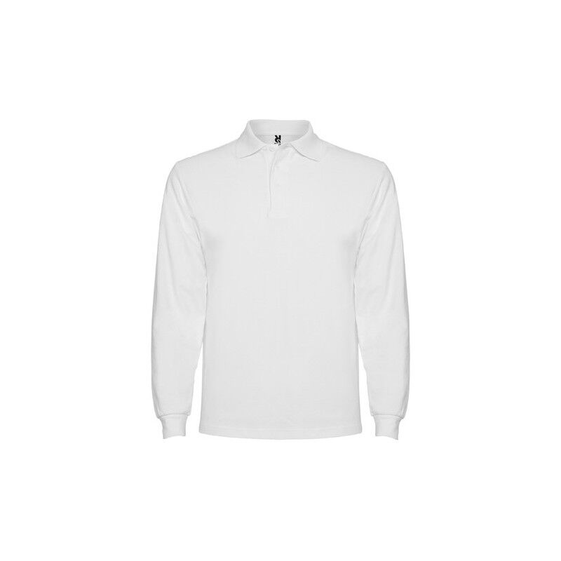 

Polo de manga larga, cuello y bocamangas ESTRELLA L/S PO6635 | Blanco - M
