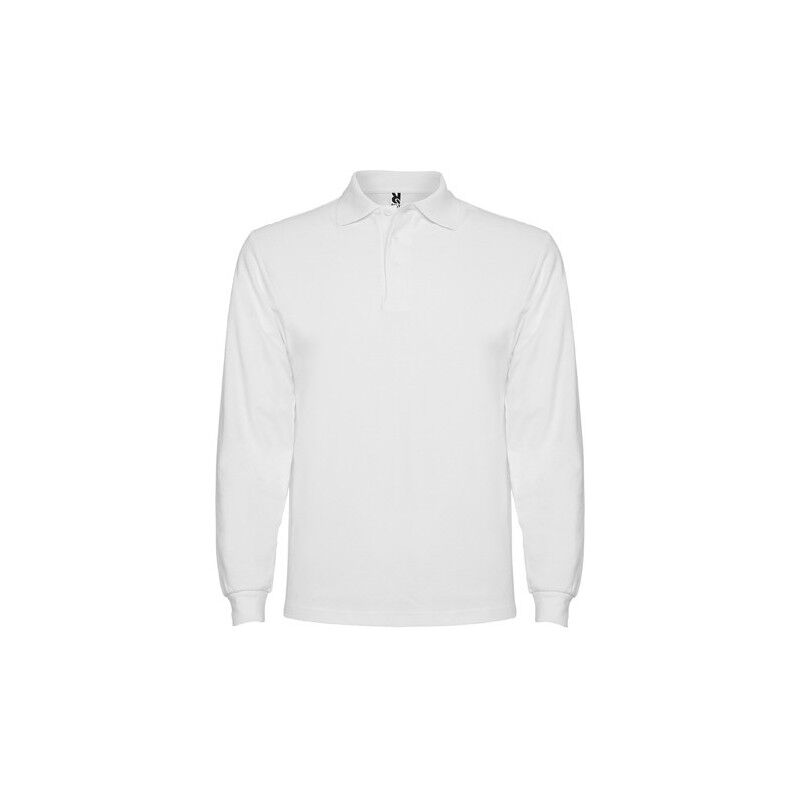 

Polo de manga larga, cuello y bocamangas ESTRELLA L/S PO6635 | Blanco - L