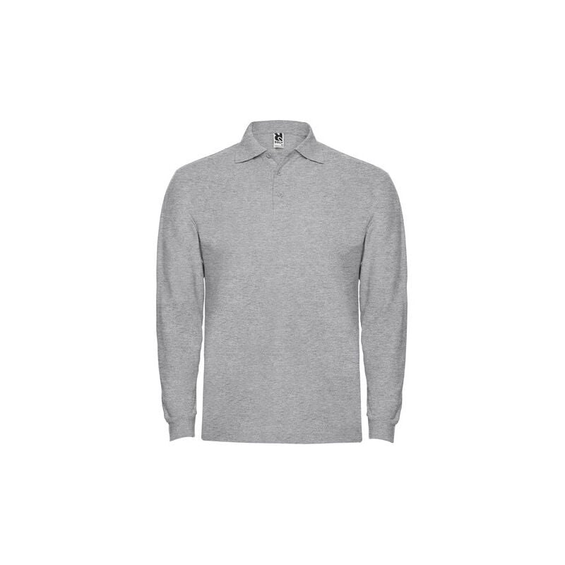 

Polo de manga larga, cuello y bocamangas ESTRELLA L/S PO6635 | M - Gris Vigoré