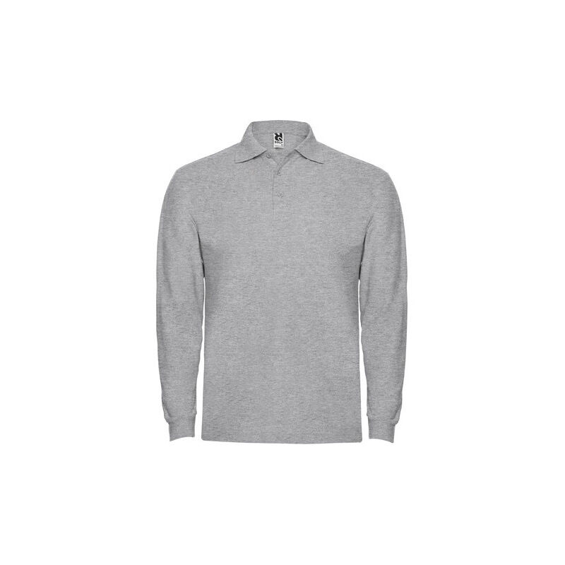 

Polo de manga larga, cuello y bocamangas ESTRELLA L/S PO6635 | XL - Gris Vigoré