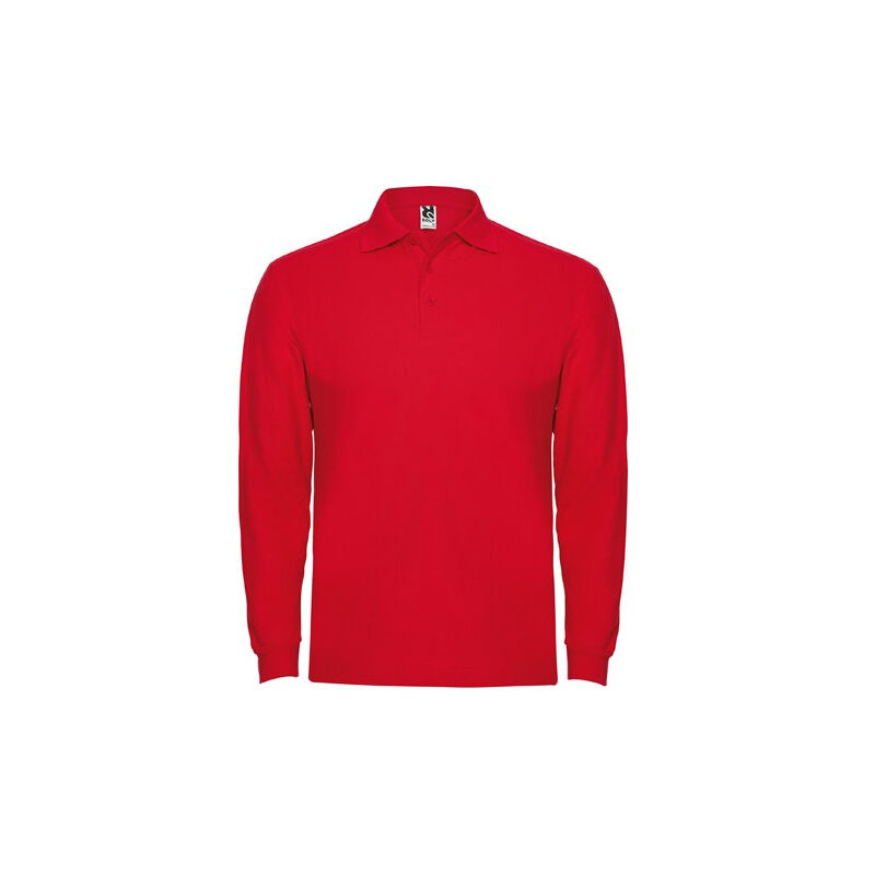 

Polo de manga larga, cuello y bocamangas ESTRELLA L/S PO6635 | Rojo - M