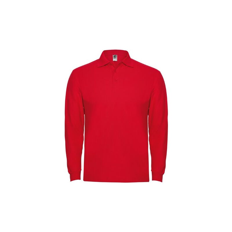

Polo de manga larga, cuello y bocamangas ESTRELLA L/S PO6635 | Rojo - XXL