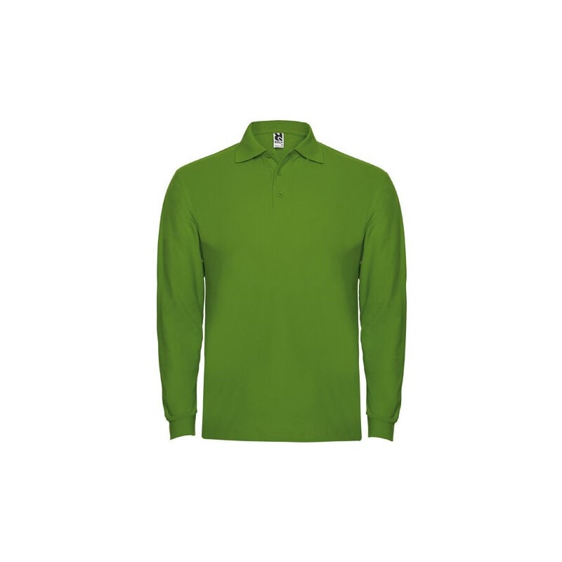 

Polo de manga larga, cuello y bocamangas ESTRELLA L/S PO6635 | S - Verde Grass