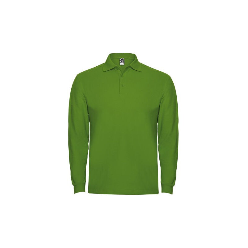 

Polo de manga larga, cuello y bocamangas ESTRELLA L/S PO6635 | XXL - Verde Grass