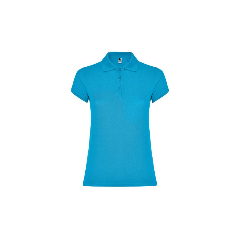 

Polo de mujer de manga corta STAR WOMAN PO6634 | XL - Turquesa