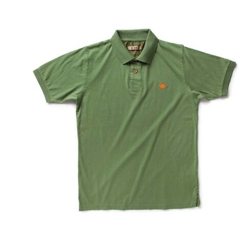 Polo de trabajo modelo POISE de algodón y tejido jersey disponible en varios colores DIKE L Musgo