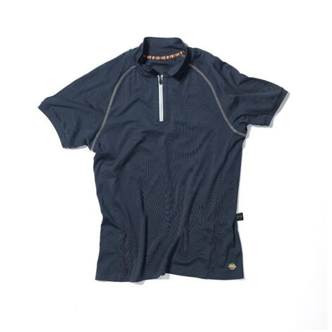 Polo de trabajo modelo Primato de algodón y con tecnología 37.5 para la temperatura corporal en color azul y negro DIKE XL Carta da zucchero