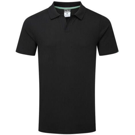 Polo de trabajo reciclable, de algodón orgánico EC210 S Negro