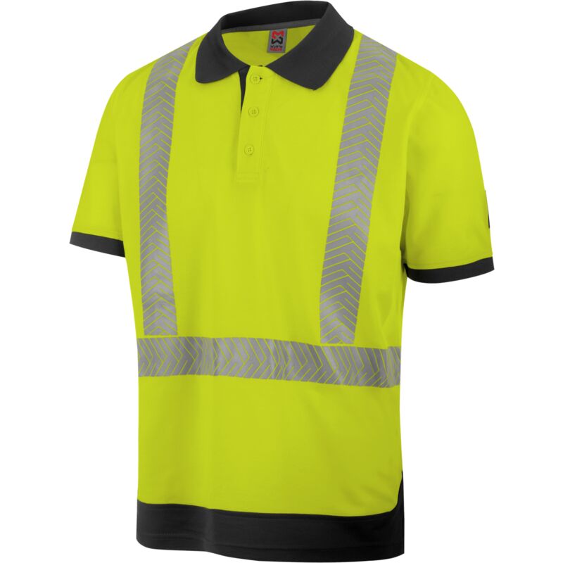 Polo de travail haute-visibilité jaune fluo Würth Modyf m