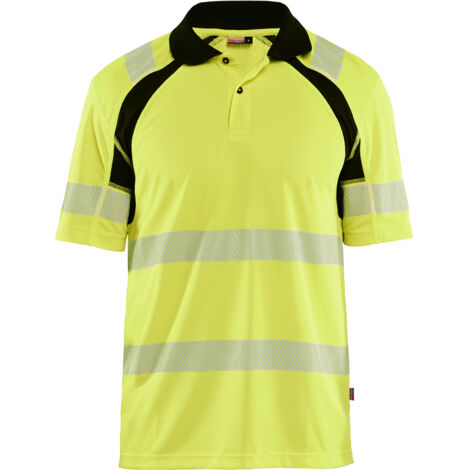 Polo de travail haute visibilité 3595 - Jaune/Noir XL