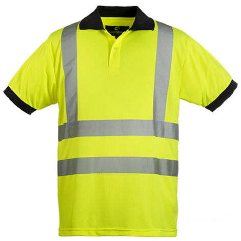 Polo de travail manches courtes YARD - Jaune Fluo 2XL - 56/58