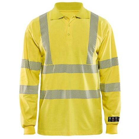 Polo de travail manches longues Blaklader multinormes Jaune L.