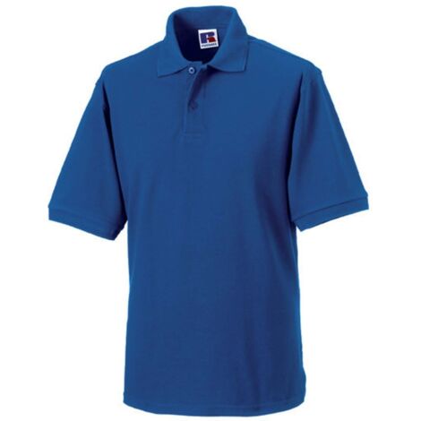 Polo de travail polycoton Russell Bleu S