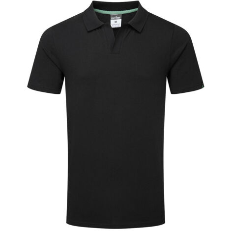 polo en coton biologique recyclable - taille xl - noir - portwest