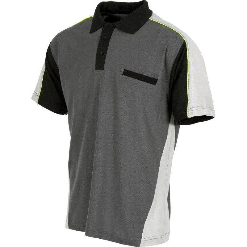 

Polo de manga corta combinado en tres colores WORKTEAM Future WF5855 | XL - Gris Oscuro+Gris Claro+Negro