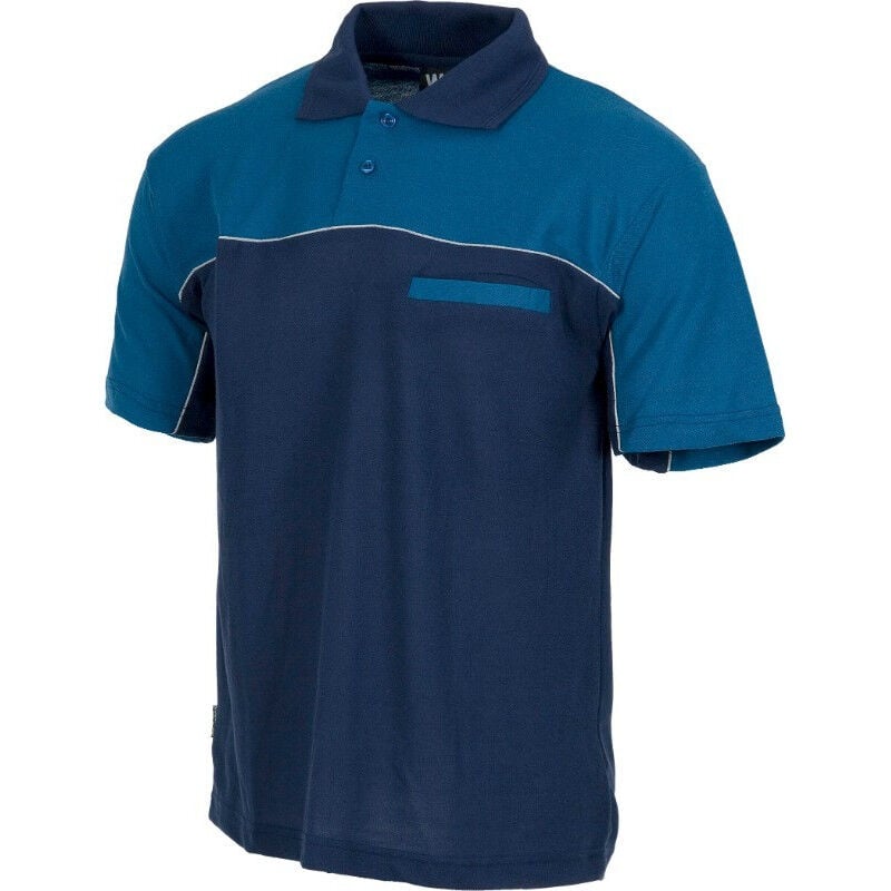 

Polo técnico en tejido piqué con vivos reflectantes Future WF1855 | XXL - Marino+Azafata - Workteam
