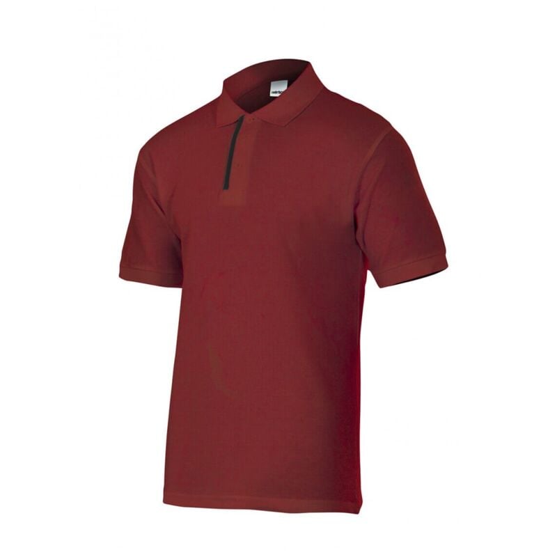 

POLO DE MANGA CORTA BICOLOR Granate L