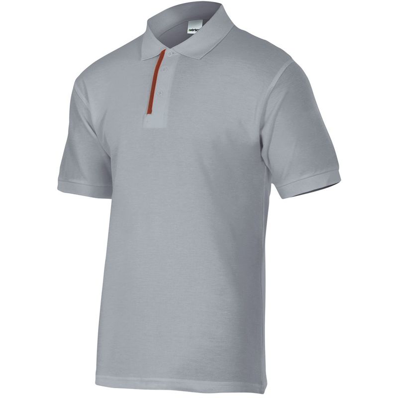 

POLO DE MANGA CORTA BICOLOR Gris Perla L