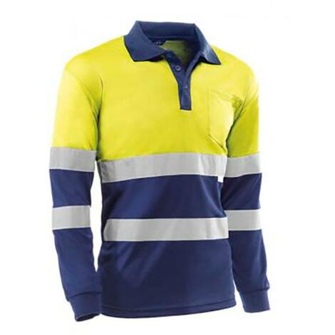 Polo haute visibilité à manches longues JUBA Gales - talla M