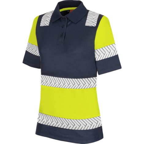 Polo haute visibilité femme FLUO ONE jaune/marine M