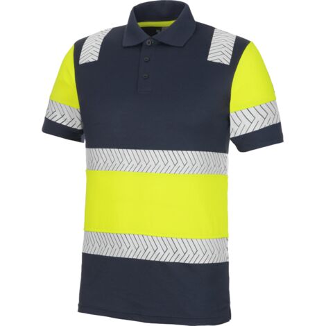Polo haute visibilité FLUO ONE jaune/marine M