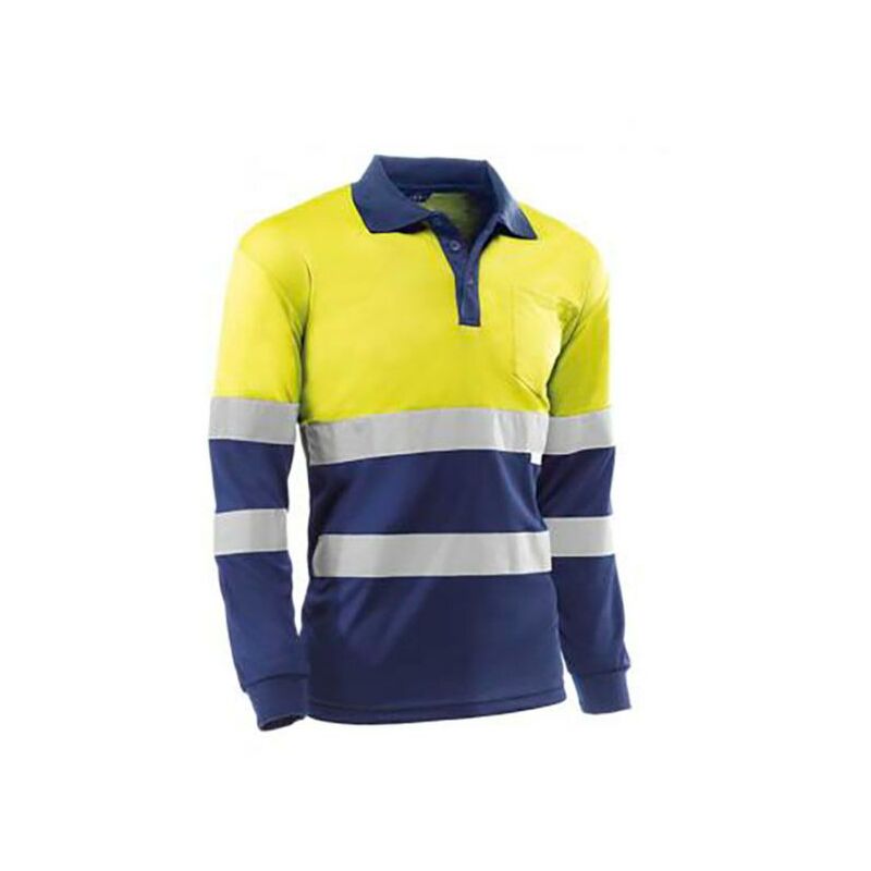 Polo haute visibilité à manches longues JUBA Gales - talla XL