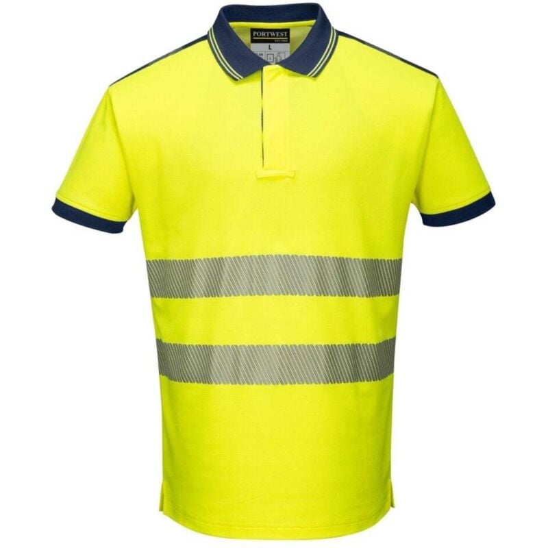 Polo hv PW3 Jaune/Noir l