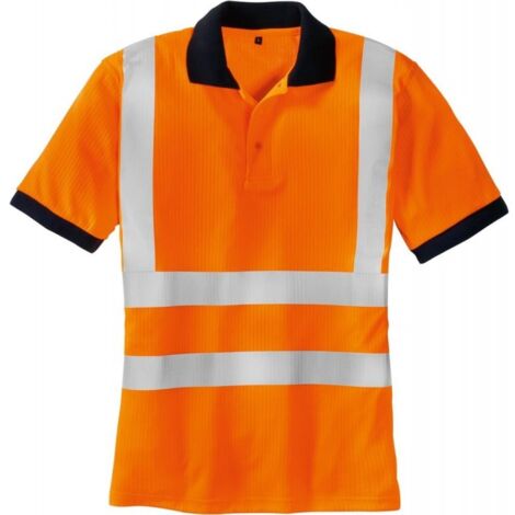Polo Haute visibilité-SYLT, orange fluo, Taille 2XL