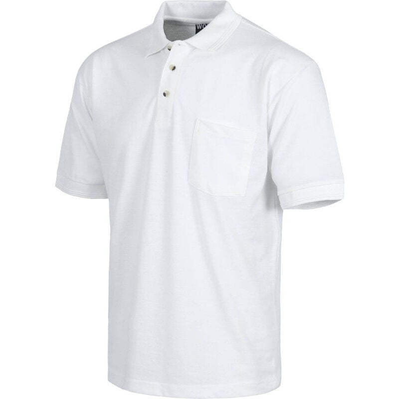 

Polo industrial manga corta con bolsillo en el pecho WORKTEAM S6502 | Blanco - XL