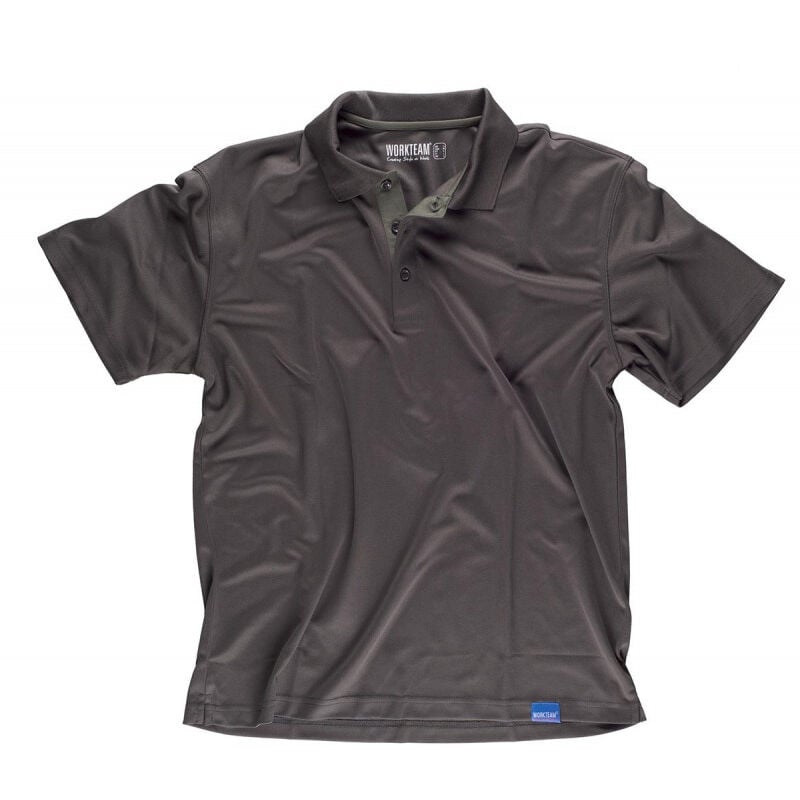 

Polo técnico deportivo de manga corta combinado con colores flúor S6520 | S - Marrón - Workteam